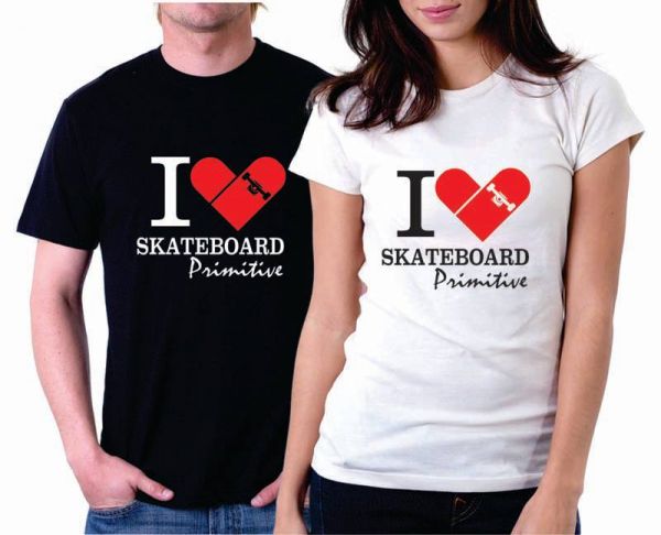 Camiseta Primitive Love Skate
